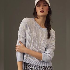 Anthropologie NWT XL Pilcro knit high low pullover sweater